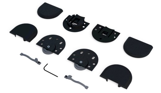 KIT AL1535 BAIXO 1 PORTA (VIDRO)