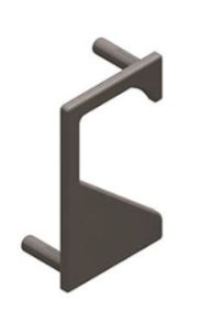 PONTEIRA VAZADA PE-178 CROMO ACETINADO (18MM)