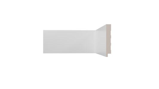 RODAPÉ BRANCO LISO 2400 X 15 X 100 MM