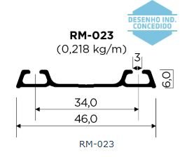 TRILHO INFERIOR RM-023 (3,00 MT)