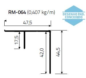 TRILHO INFERIOR RM-064 (3,00 MT)