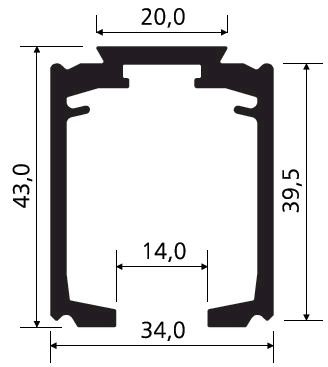 TRILHO SUPERIOR RM-003 (3,00 MT)