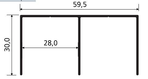 TRILHO SUPERIOR RM-025 (3,00 MT)