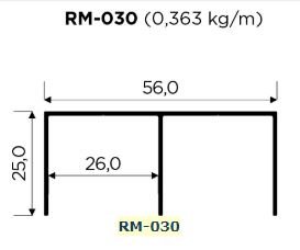TRILHO SUPERIOR RM-030 (3,00 MT)