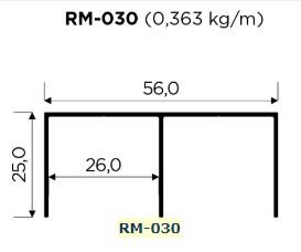 TRILHO SUPERIOR RM-030 (3,00 MT)