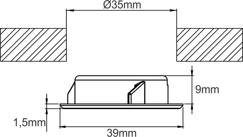 SPOT POP REDONDO BRANCO BIVOLT (BF)