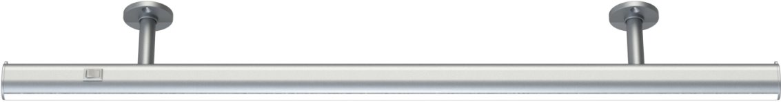 CABIDEIRO DE ALUMÍNIO COM LEDS E INTERRUPTOR 1460 MM FIXAÇÃO SUPERIOR