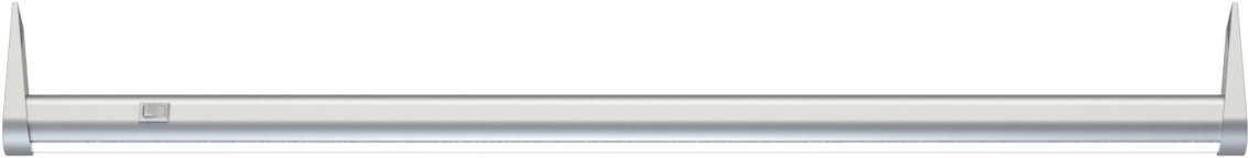 CABIDEIRO DE ALUMÍNIO COM LEDS E INTERRUPTOR 1500 MM FIXAÇÃO LATERAL