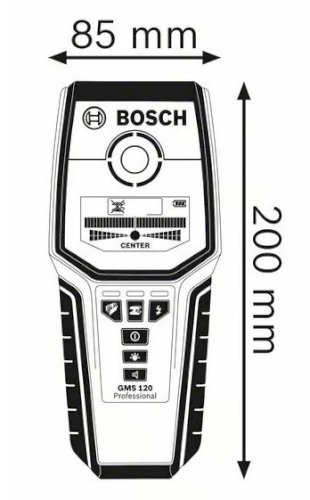 DETECTOR DE MATERIAIS GMS 120 PROFISSIONAL