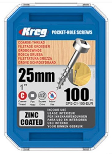 PARAFUSO KREG FLANGEADA 25 MM ZINC