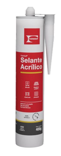 SELANTE ACRÍLICO BRANCO 400 GR FÓRMICA