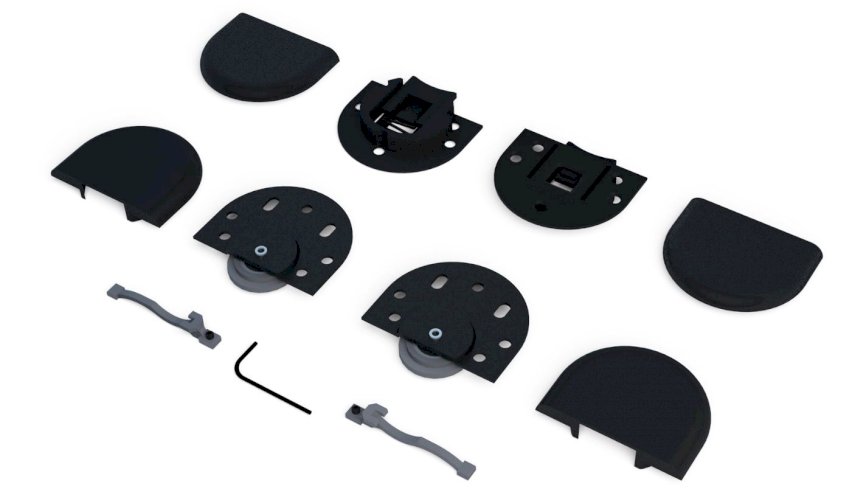 KIT AL1535 BAIXO 1 PORTA (VIDRO)