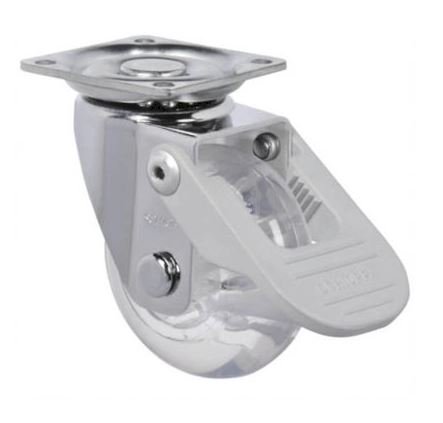 RODÍZIO 50 MM COLORGEL GIRATÓRIO COM FREIO 