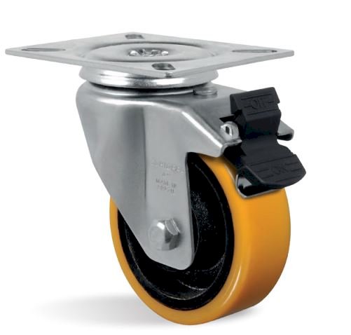 RODIZIO 414 PE GIRATÓRIO COM FREIO