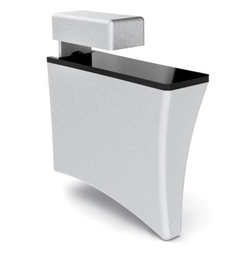 SUPORTE SHARK SLIM SP160 CROMO ACETINADO