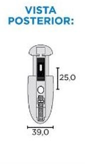 SUPORTE TUCANO SP180 GRANDE CROMO ACETINADO