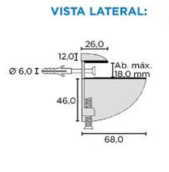 SUPORTE TUCANO SP175 MÉDIO BRANCO