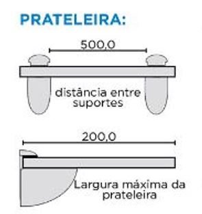SUPORTE TUCANO SP175 MÉDIO CROMO ACETINADO