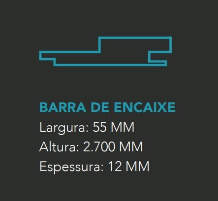 RIPADO EUCATEX BRANCO MAX (2700X55MM)