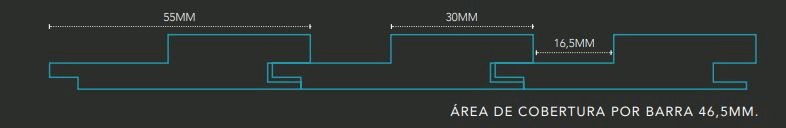 RIPADO EUCATEX FREIJÓ ÂMBAR (2700X55MM)