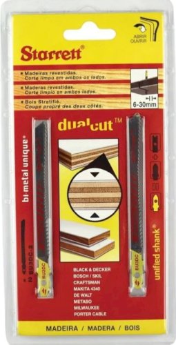 LÂMINA DE SERRA TICO TICO BI-METAL DUAL-CUT MADEIRA 75 MM 9-19 DENTES 