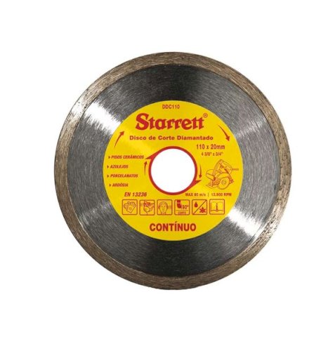 DISCO DIAMANTADO CORTE CONTINUO (DDC110)