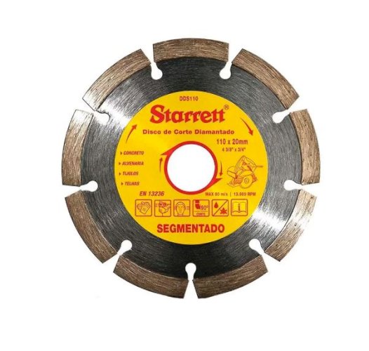 DISCO DIAMANTADO DE CORTE SEGMENTADO (DDS110)
