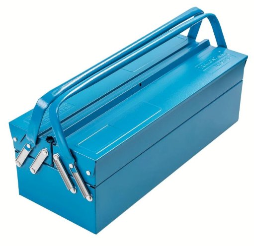 CAIXA SANFONADA PARA FERRAMENTAS 3 GAVETAS AZUL