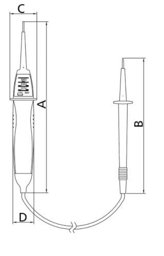DETECTOR DE TENSÃO CAPACIDADE DE 12 A 380 V