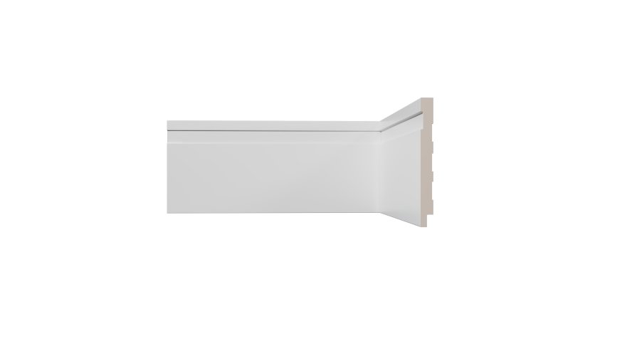 RODAPÉ BRANCO FRISADO 2400 X 10 X 100 MM