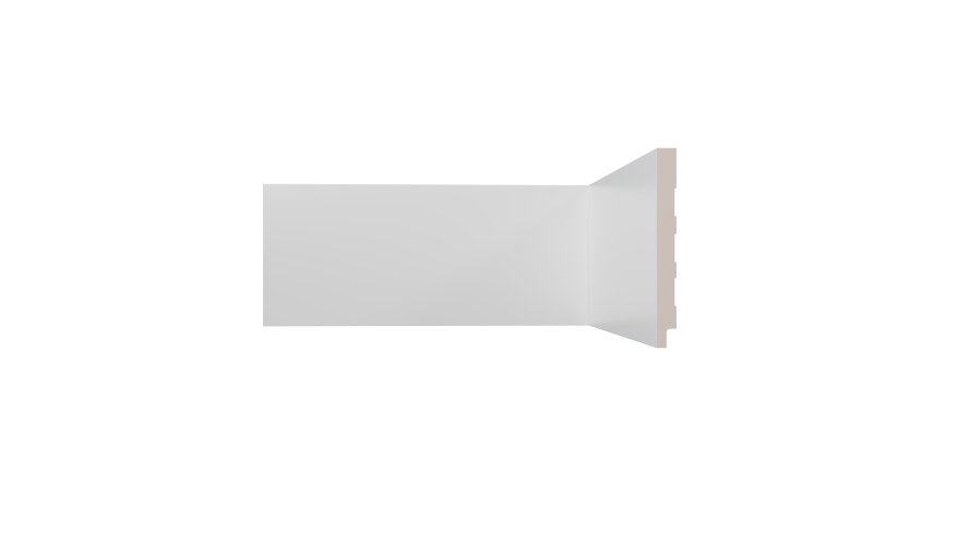 RODAPÉ BRANCO LISO 2400 X 10 X 100 MM