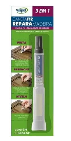 CANETA F12 BRANCA REPARA MADEIRAS