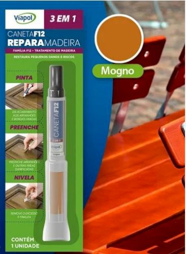 CANETA F12 MOGNO REPARA MADEIRAS