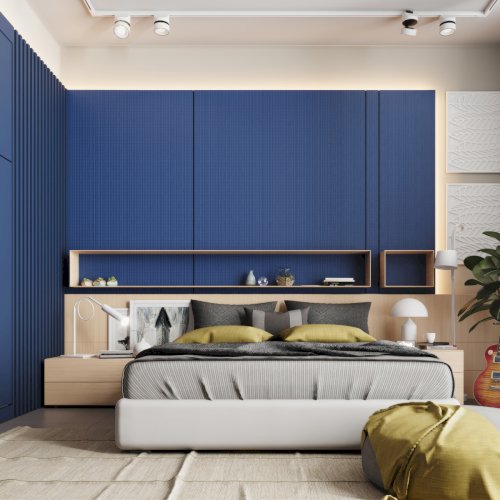 MDF 06 MM BLUES MATT